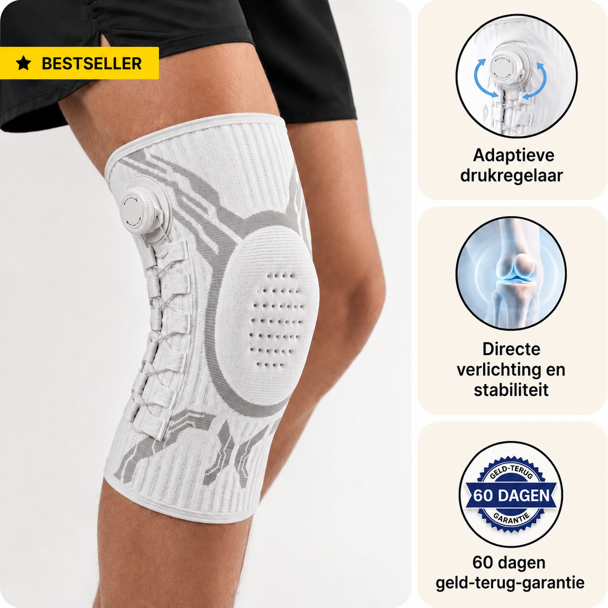 SteadyKnee™ | Verstelbare Kniebrace