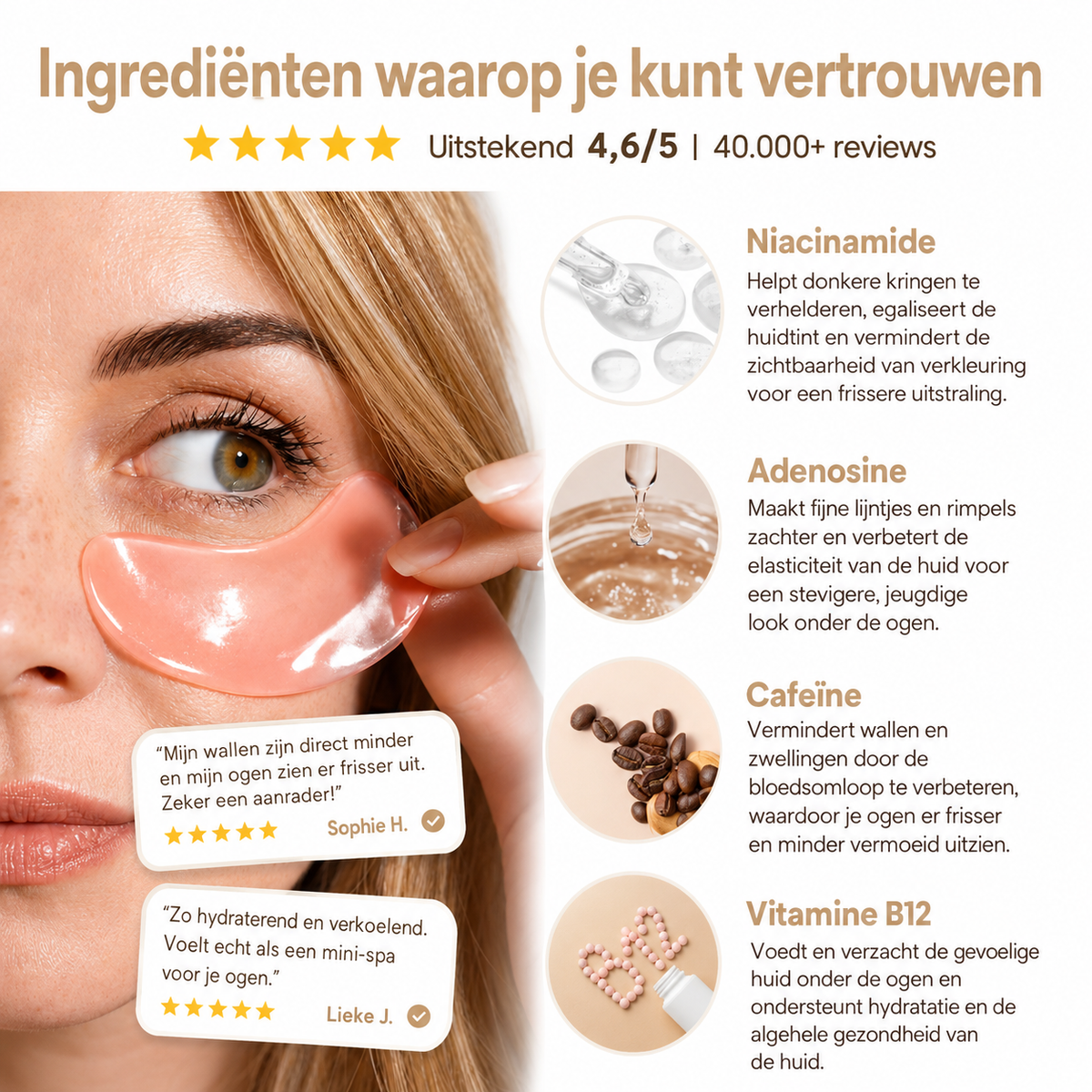 PeptiEyes™ | Collageen Hydrogel Oogpatches