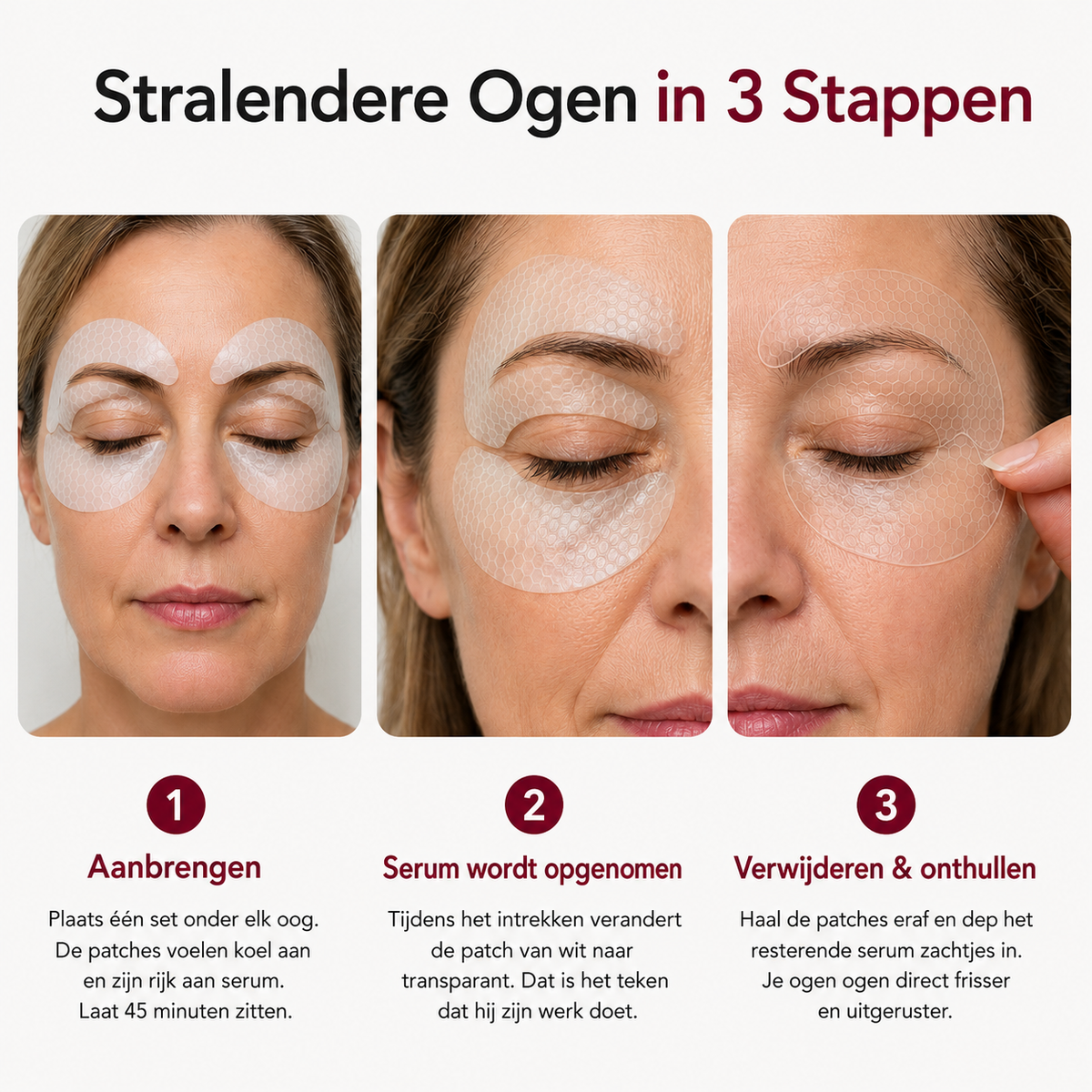 DeepPeptide™ | De 3-Zone Behandeling Eye Mask