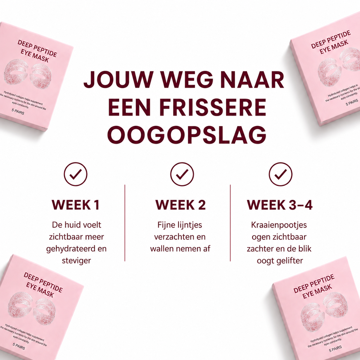 DeepPeptide™ | De 3-Zone Behandeling Eye Mask