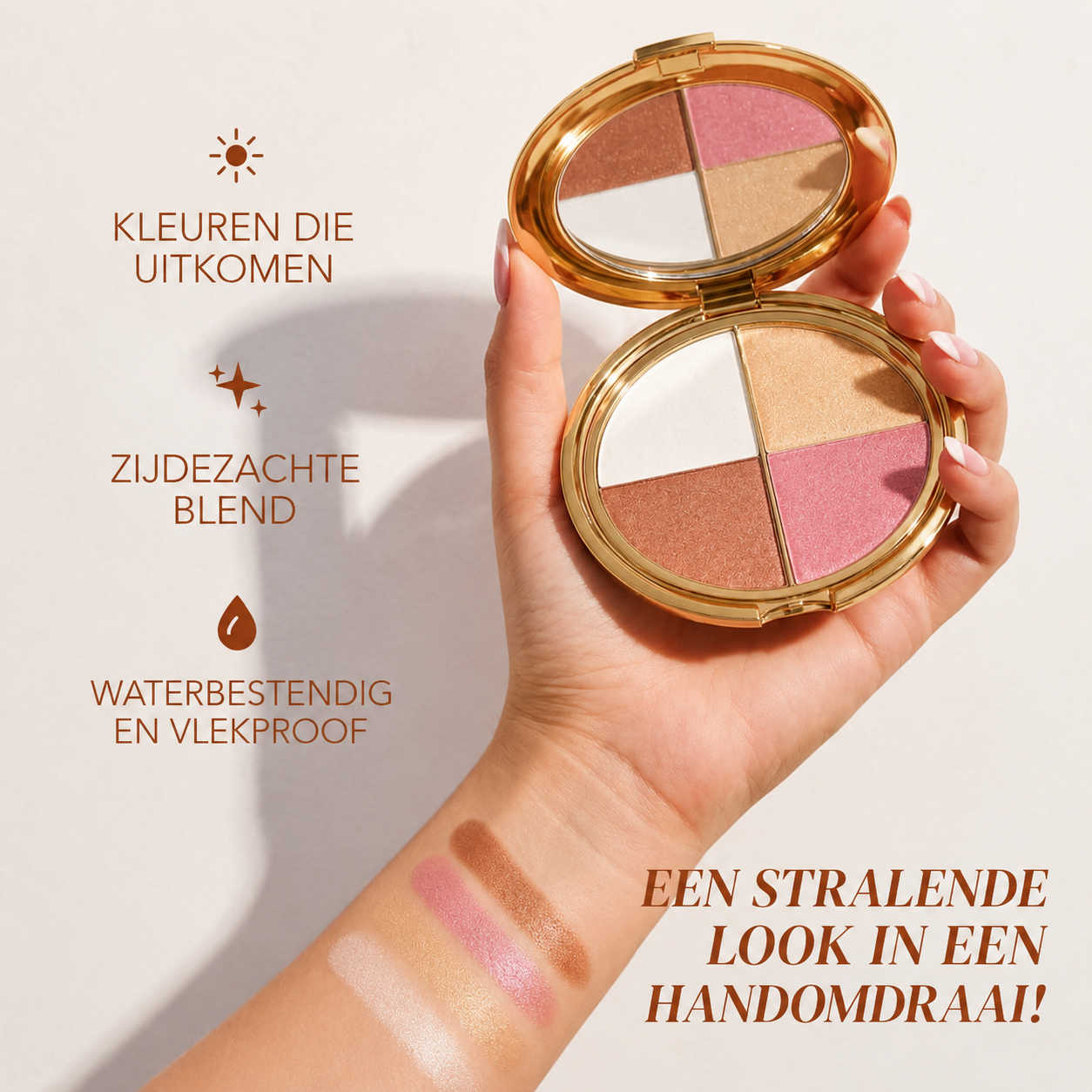 GlowPalette™ | Zie er in 30 seconden fris, stralend en helemaal verzorgd uit