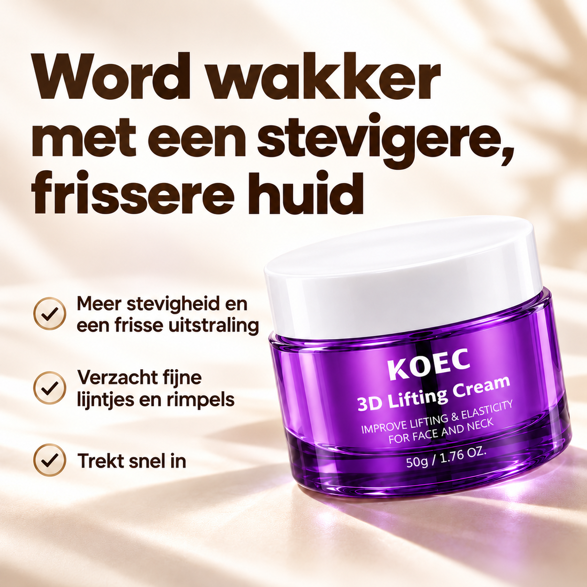 SkinLift™ | 3D-peptidecrème voor een steviger, voller ogende huid