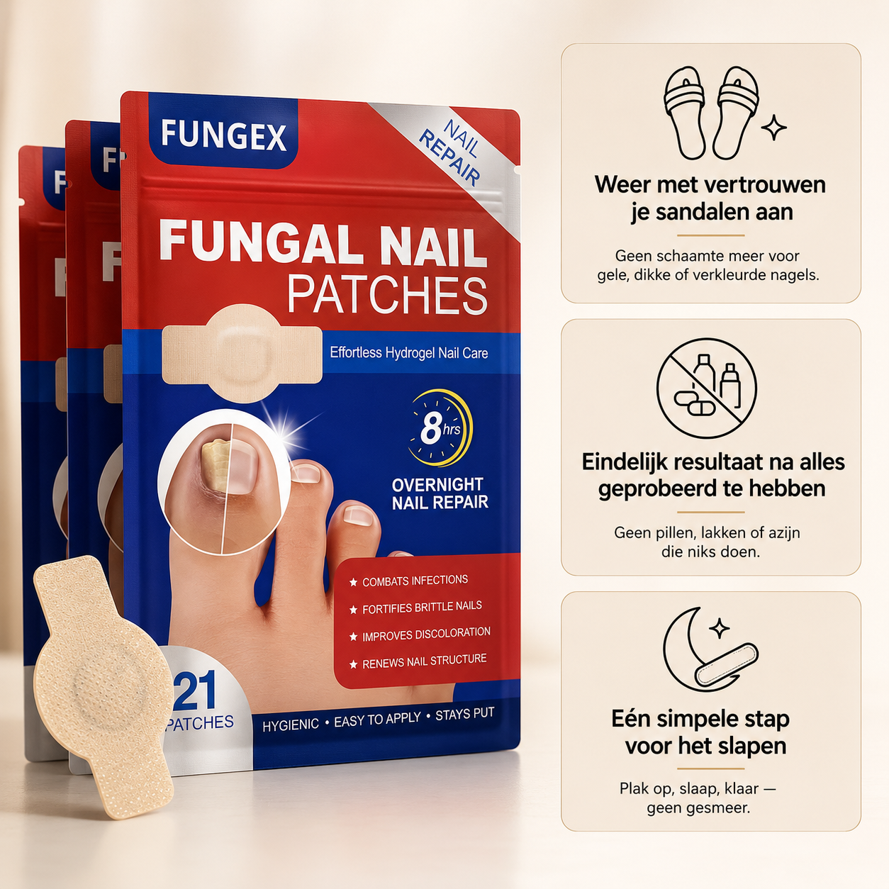 KalkPatches™ | Behandel Kalknagels In Je Slaap