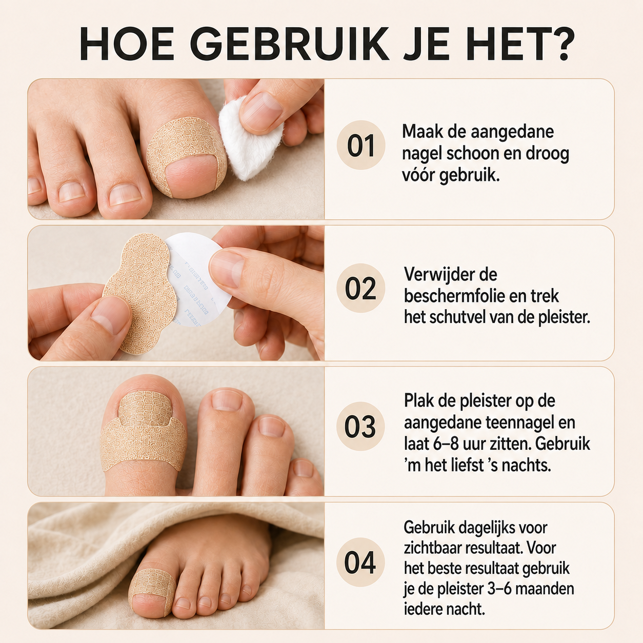 KalkPatches™ | Behandel Kalknagels In Je Slaap