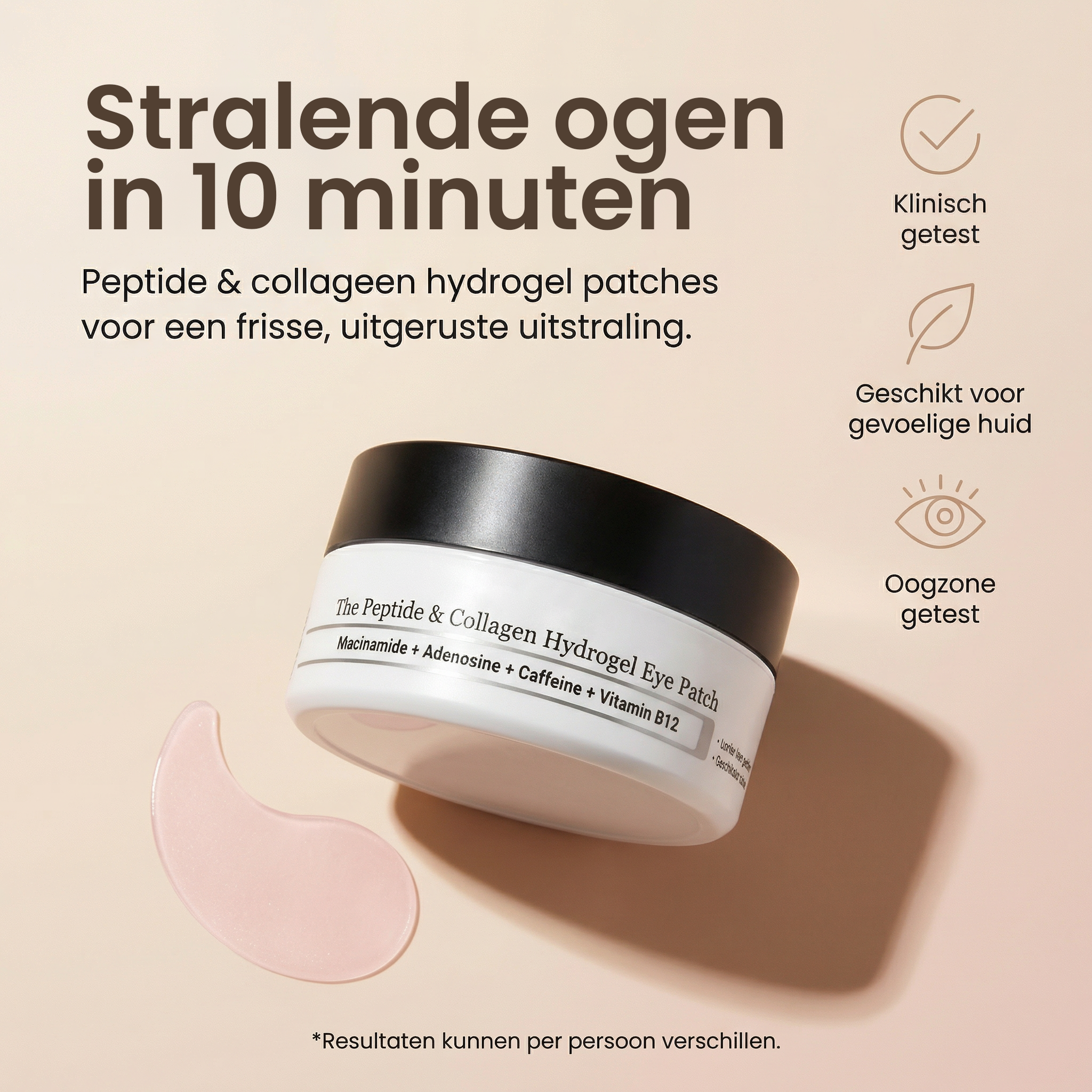 PeptiEyes™ | Zie er direct uitgeruster uit — zelfs na een korte nacht.