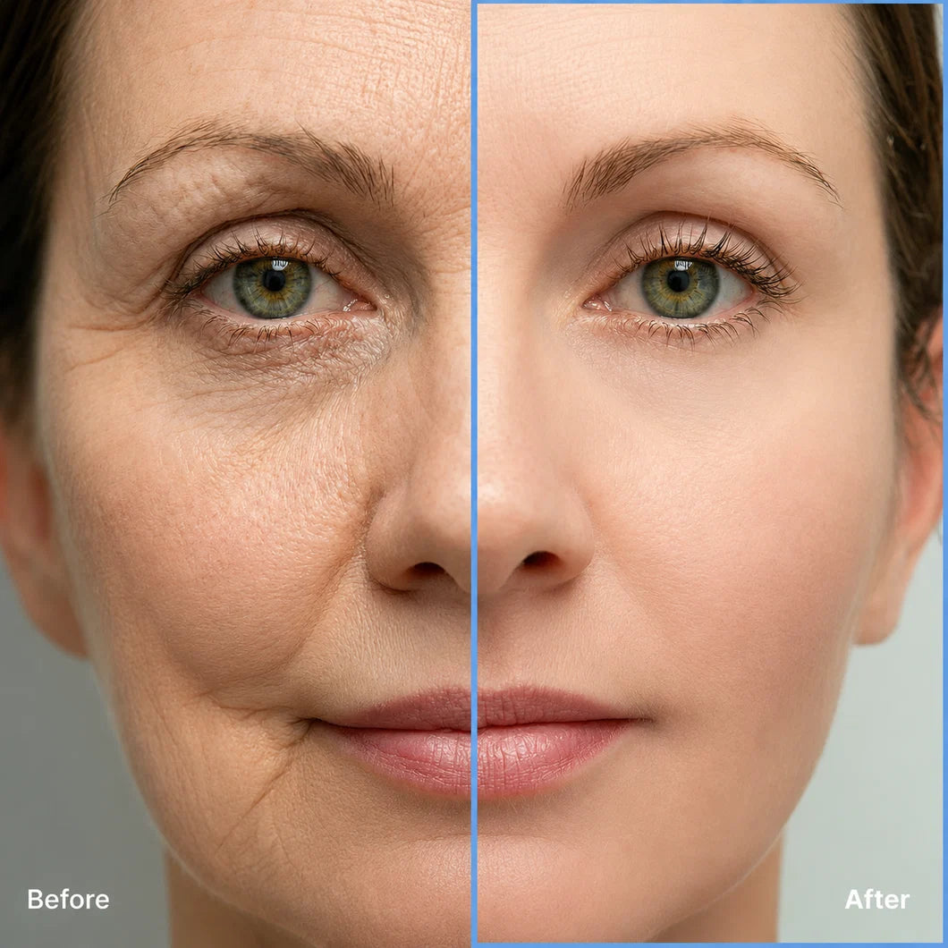 GlowToner™ | Van droog en dof naar soepel en stralend,